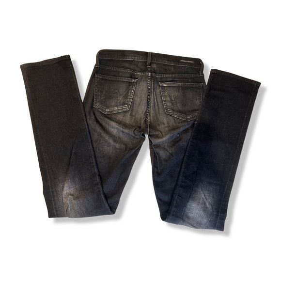 Citizens of Humanity Ava Low Rise Straight Leg Black Jeans EUC Style 1278C-285 - Picture 6 of 8